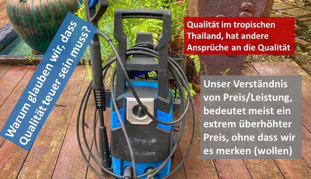 rostfrei rostet und Qualität hat nicht ihren Preis, Leben in Chumphon, Thailand