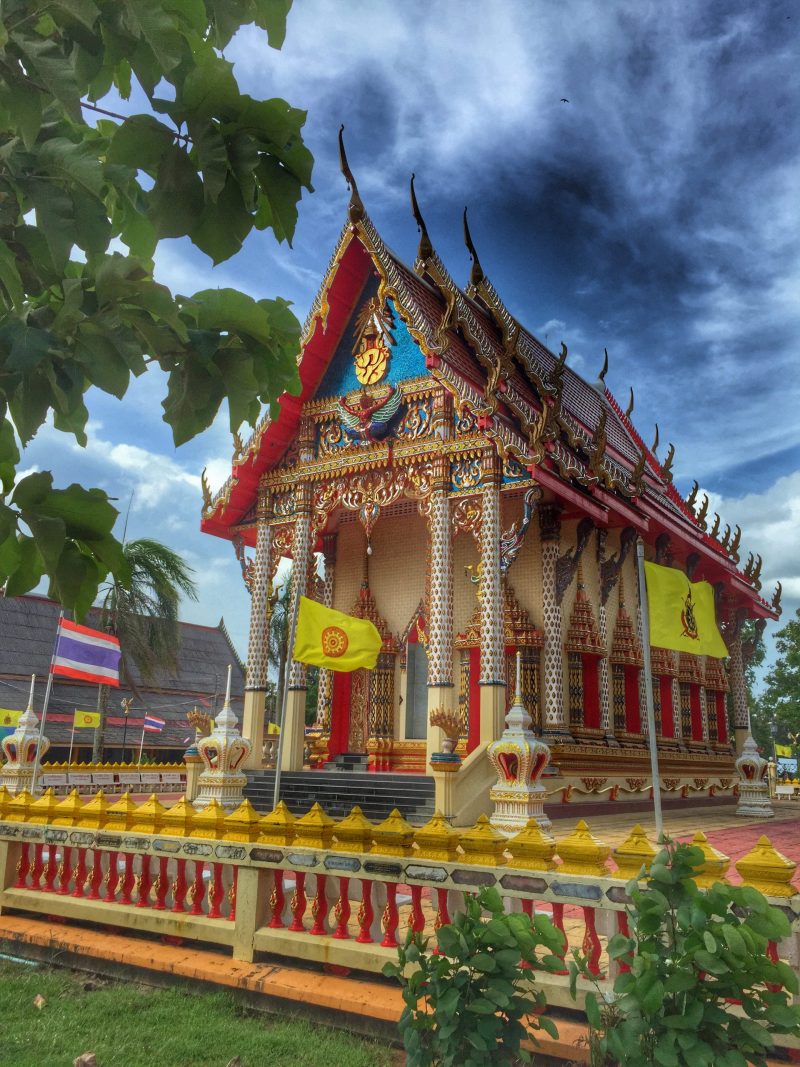 Tempel in Chumphon, Pak Naam, Thailand,