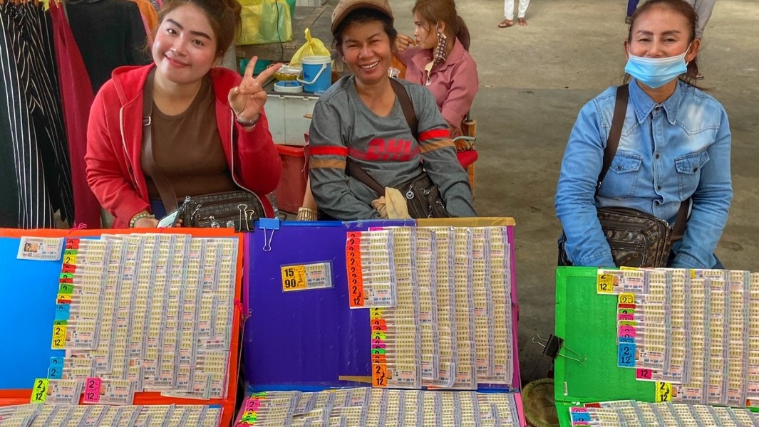Lotto Verkäuferinen Chumphon Thailand