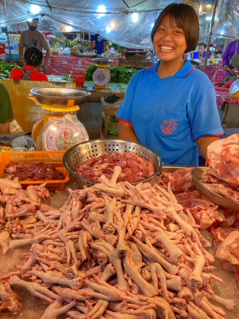 Markt in Chumphon 42, Thailand