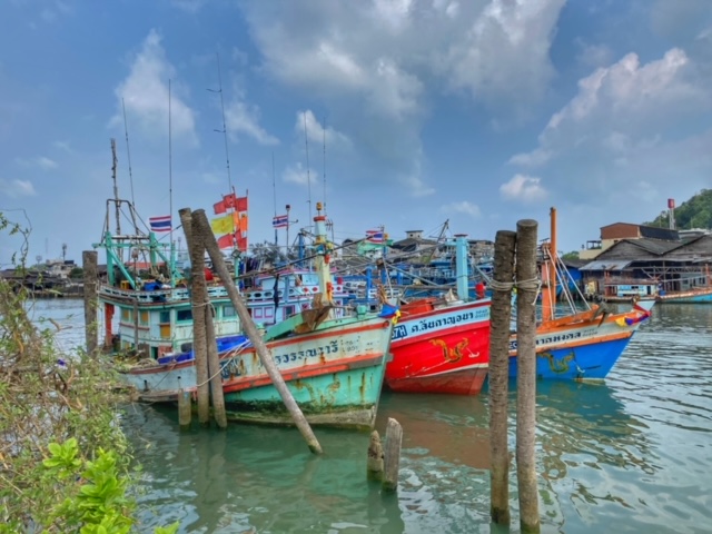 Im Hafen von Pak Naam Chumphon Thailand