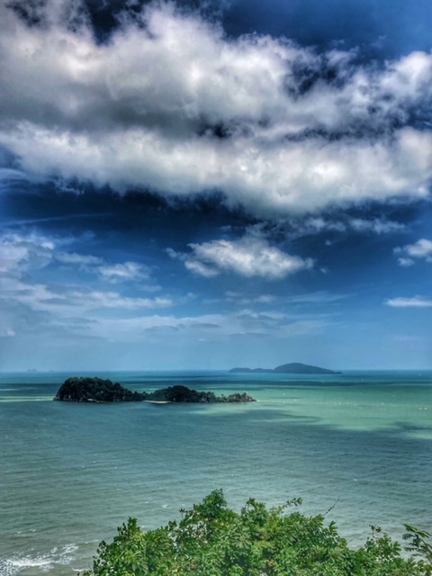 Thailand Meer Insel Wolken in Chumphon