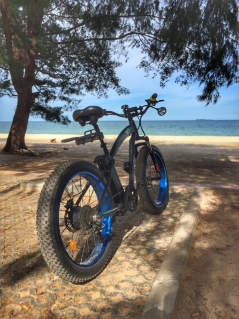 Fahrrad in Thailand, radeln am Golf von Thailand in Chumphon