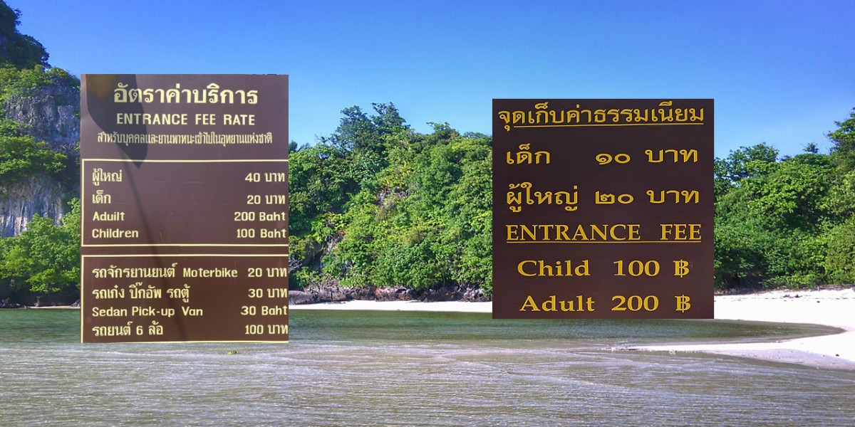 Thailand Preise Ausländer, Touristen, dual pricing Nationalpark