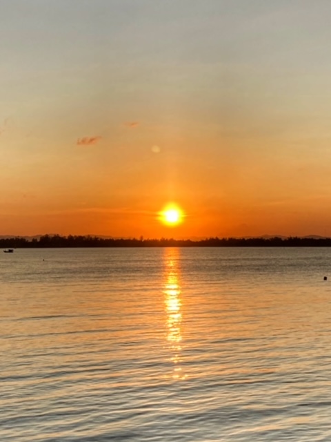 Sonnenuntergang Chumphon, vom Boot aus
