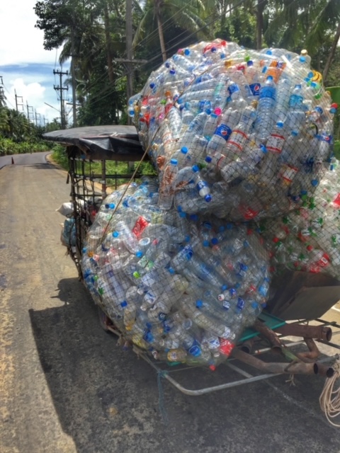 Plastikflaschen Recycling, saläng