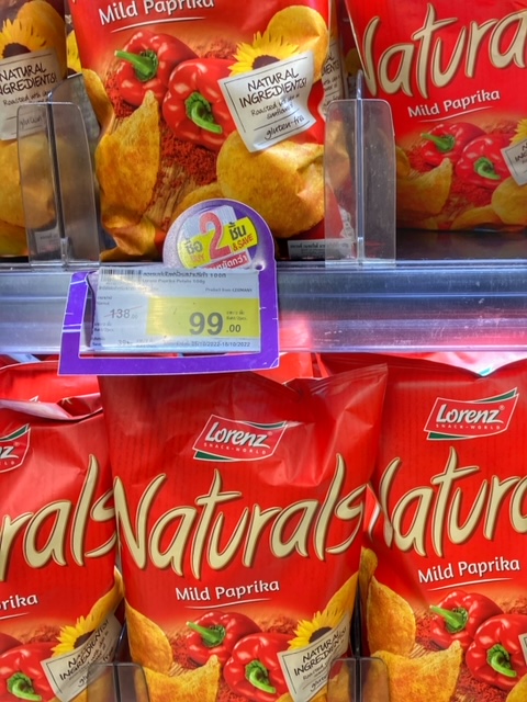 Inflation, billiger in Thailand, Chips