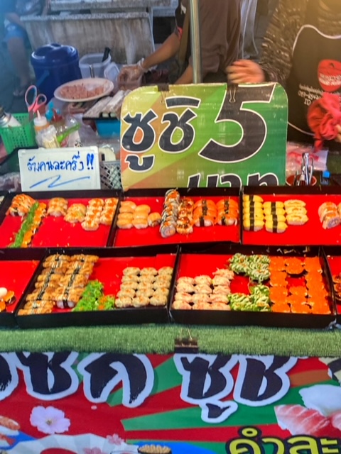 Sushi Markt Märkte Thailand Chumphon