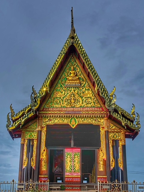 tempel strasse cha-am phetchaburi, golf von thailand