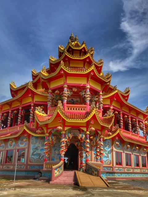 chinesischer tempel, golf von thailand