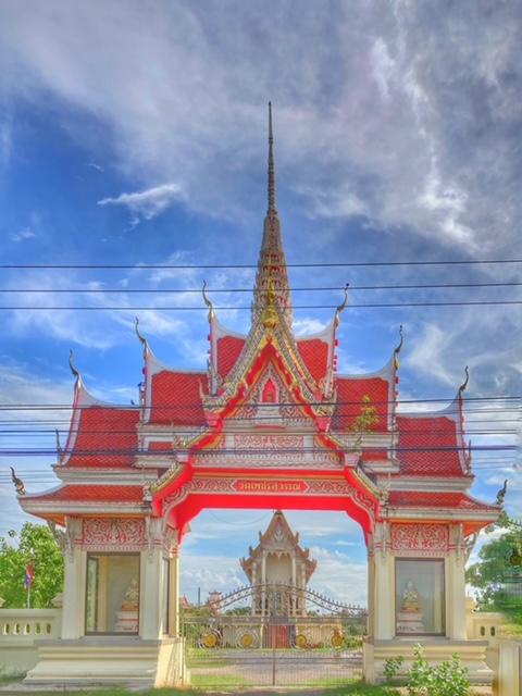 tempel cha-am phetchaburi, golf von thailand
