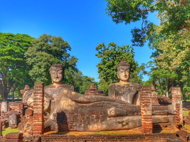 auf dem Weg nach nordthailand, schlafender Buddha
