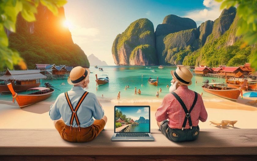 computer tablet internet im alter fuer rentner in thailand