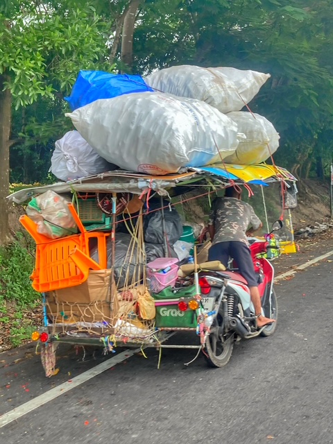salaeng, moped, strassenverkehr thailand