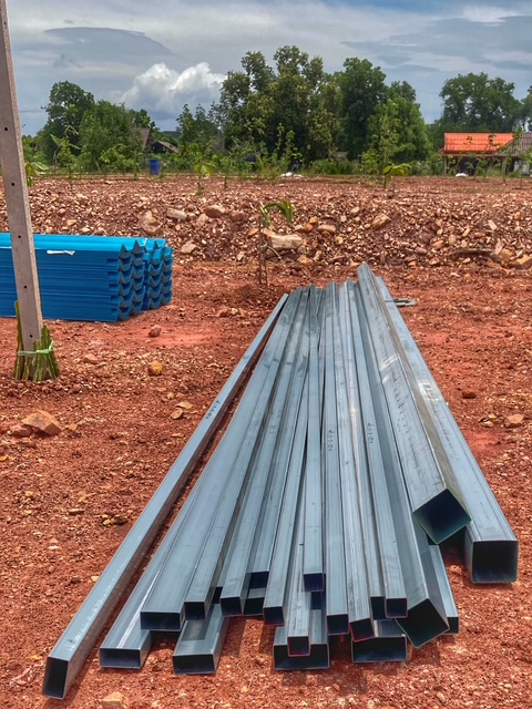 stahl dachplatten schuppen grundstueck suan metawi chumphon