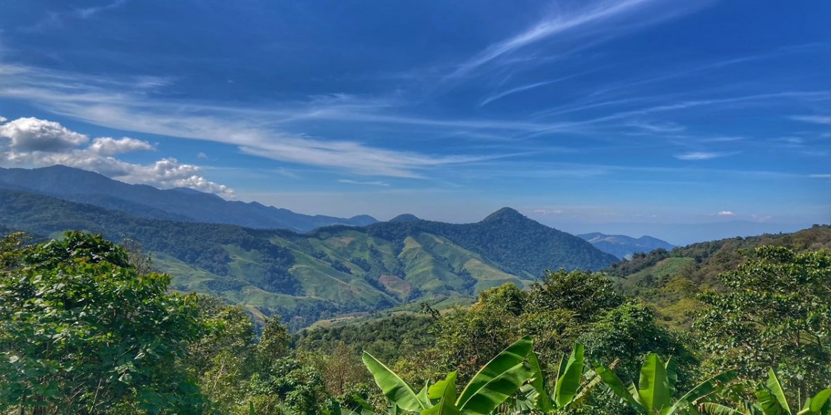 berge im norden von thailand, provinz nan