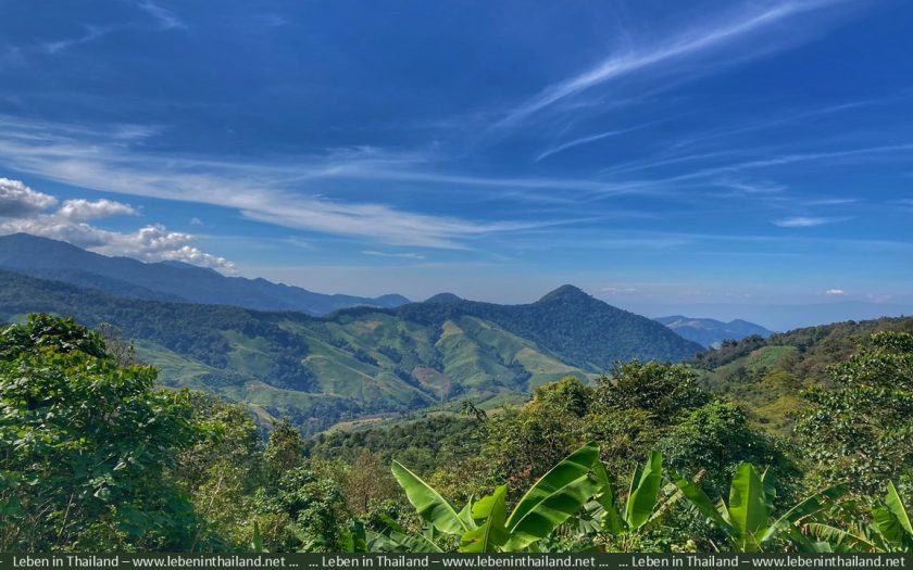 berge im norden von thailand, provinz nan