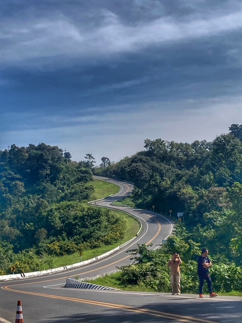 strasse in nan, in thailand