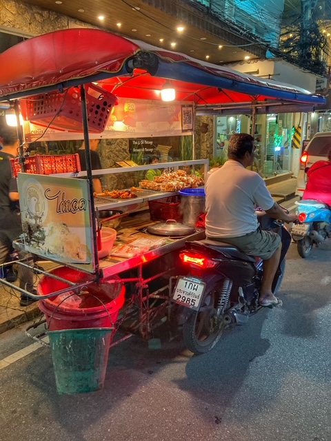 moped mit beiwagen, saläng in thailand