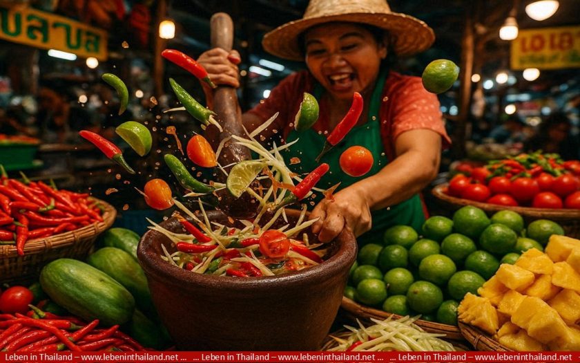 thailändische küche, zutaten, gerichte, essen in thailand