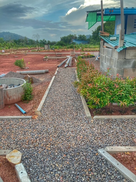 Chumphon, Thailand, Plantage Juli 26, gehwege