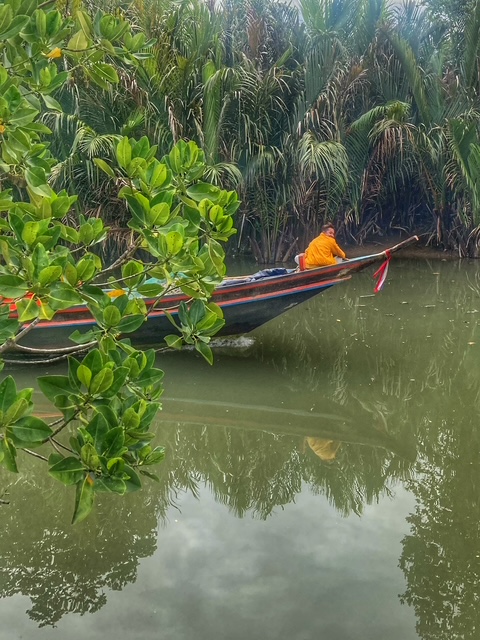 gezeitenkanal fischer boot suan metawi chumphon thailand