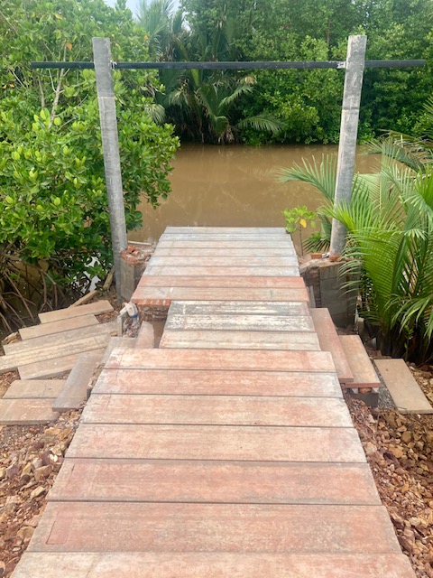 pier, schiffsanleger, gezeitenkanal, suan metawi, chumphon thailand